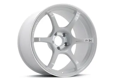 Advan RG-4 18x7.5 +47 5-114.3 Racing White Metallic & Ring Wheel - YA48F47EWMR Genuine