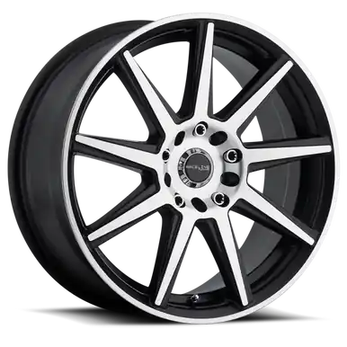 Hot Picks Raceline 144M Storm 17x7.5in / 5x110/5x115 BP / 40mm Offset / 72.62mm Bore - Black & Machined Wheel - 144M-77586+40
