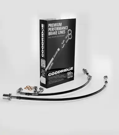Warranty Included Goodridge 2016+ Ford Focus Stainless Steel Front Brake Lines - 12330F