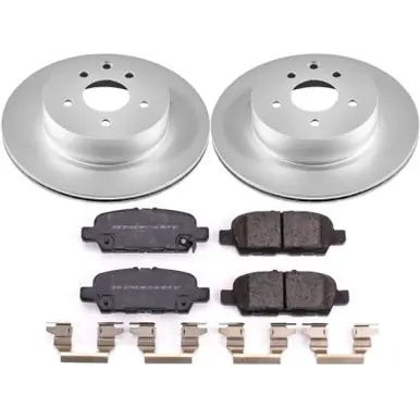 Power Stop 18-19 Nissan 370Z Rear Z17 Evolution Geomet Coated Brake Kit - CRK8062 Special Offer