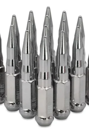 Place Order BLOX Racing Spike Forged Lug Nuts - Chrome 12 x 1.50mm - Set of 16