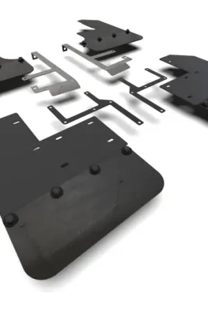 Rally Armor 19-25 Jeep JT Gladiator (Mojave/Rubicon) Black Mud Flap w/Metallic Black Logo Original