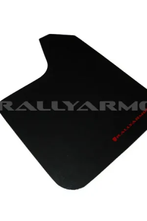 Final Sale Rally Armor Universal Fit (No Hardware) Basic Black Mud Flap w/ Red Logo