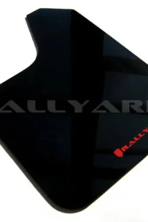 Direct From Manufacturer Rally Armor Universal Fit (No Hardware) Black UR Mud Flap w/ Red Logo