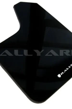 Rally Armor Universal Fit (No Hardware) Black UR Mud Flap w/ White Logo Professional Grade