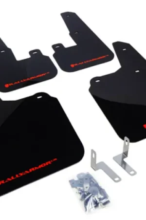 Super Sale Rally Armor 10-14 Subaru Outback Black UR Mud Flap w/ Red Logo