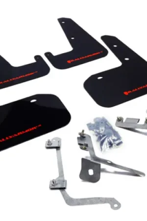 Rally Armor 11-14 Subaru WRX/STI (Sedan Only) Black UR Mud Flap w/Red Logo Limited Edition