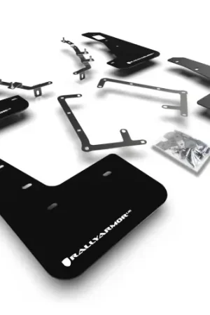 Big Sale Rally Armor 09-11 Ford Focus MK2 RS Black UR Mud Flap White Logo