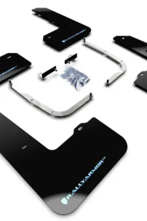 Rally Armor 19-22 Hyundai Veloster N Black UR Mud Flap w/ Performance Blue Logo Clearance