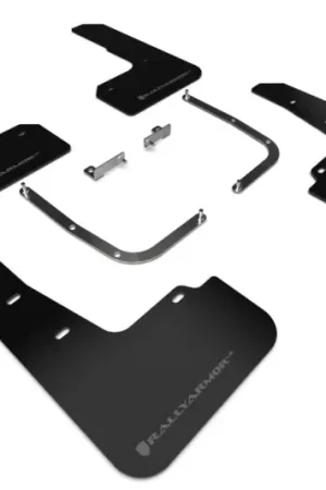 No Minimum Order Rally Armor 19-21 Hyundai Veloster Turbo/2.0/R-Spec Black UR Mud Flap w/Dark Grey Logo