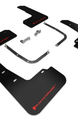 Rally Armor 19-21 Hyundai Veloster Turbo/2.0/R-Spec Black UR Mud Flap w/Red Logo Luxury