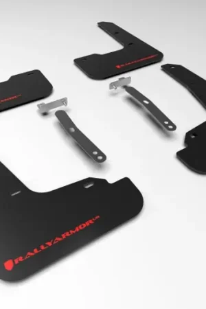 Holiday Sale Rally Armor 21-23 Hyundai Elantra Black UR Mud Flap w/Red Logo