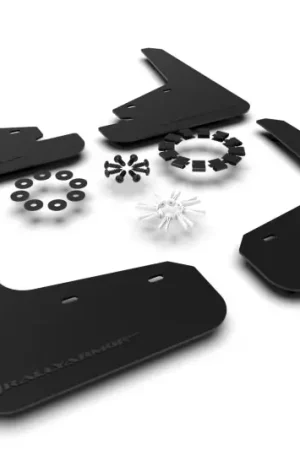 Buy Direct Rally Armor 20-26 Tesla Model Y, Juniper Y Black Mud Flap - Metallic Black Logo