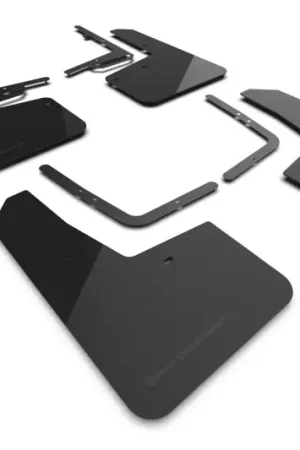 Rally Armor 21-25 Ford F-150 Raptor Gen 3 Black UR Mud Flap w/Metallic Black Logo Exclusive Offer