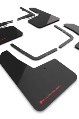 Rally Armor 21-25 Ford F-150 Raptor Gen 3 Black UR Mud Flap w/Red Logo Popular