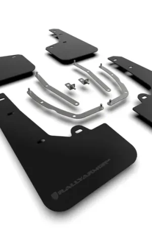 Trusted Brand Rally Armor 22-24 Hyundai Tucson Black UR Mud Flap - Metallic Black Logo