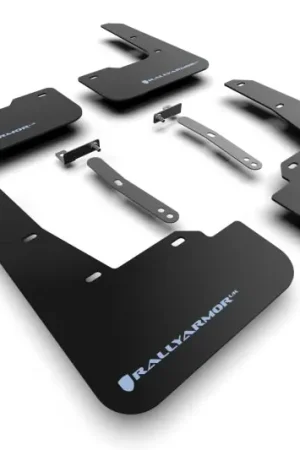 Rally Armor 22-23 Hyundai Elantra N & N Line Black UR Mud Flap w/Light Blue Logo Grab Now