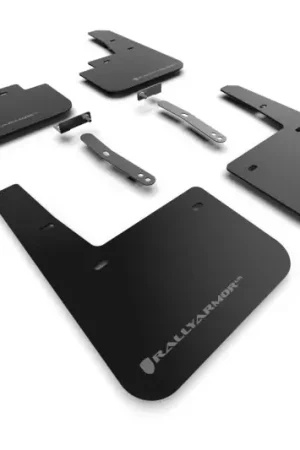 Rally Armor 22-23 Hyundai Kona N Black UR Mud Flap w/Grey Logo Money Back Guarantee