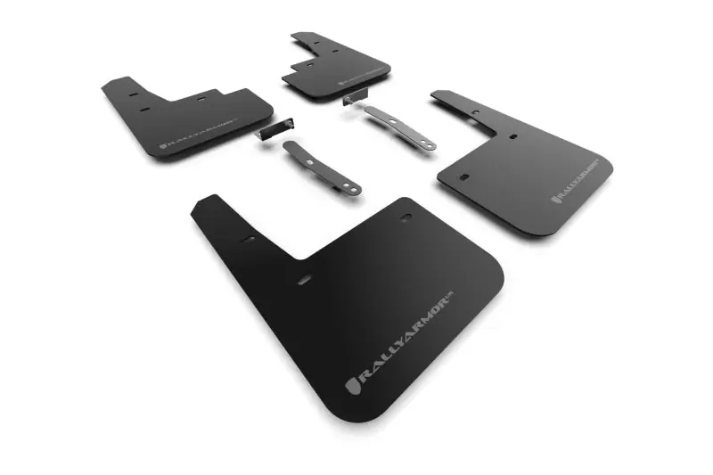 Rally Armor 22-23 Hyundai Kona N Black UR Mud Flap w/Grey Logo Money Back Guarantee