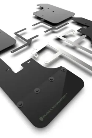 Secure Checkout Rally Armor 19-25 Jeep Gladiator JT (Incl. Overland/Sport/Sport S) Black Mud Flap w/Army Green Logo