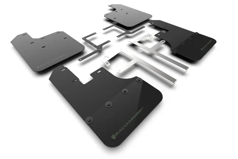 Secure Checkout Rally Armor 19-25 Jeep Gladiator JT (Incl. Overland/Sport/Sport S) Black Mud Flap w/Army Green Logo