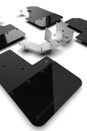 Rally Armor 21-25 Ford Bronco (Plstc Bmpr - NO Rptr/Sprt - NO RR/RB) Blk Mud Flap w/Met. Blk Logo Hassle-Free Returns