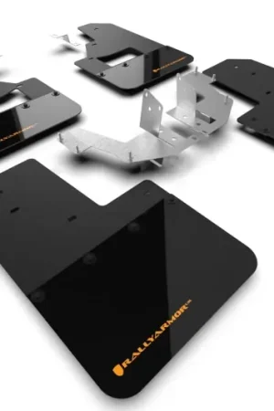 Rally Armor 21-25 Ford Bronco (Plstc Bmpr + RB - NO Rptr/Sprt) Blk Mud Flap w/Cy Orange Logo Shop Now