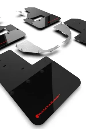 Rally Armor 21-25 Ford Bronco (Steel Bmpr + RB - NO Rptr/Sprt) Blk Mud Flap w/Red Logo Weekend Sale