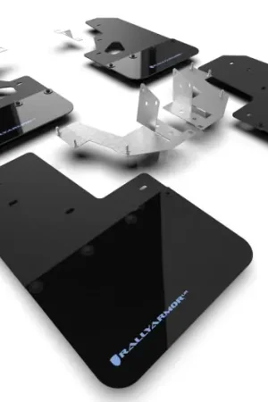 Rally Armor 21-25 Ford Bronco (Plstc Bmpr + RR - NO Rptr/Sprt) Blk Mud Flap w/Area Blue Logo Flash Sale