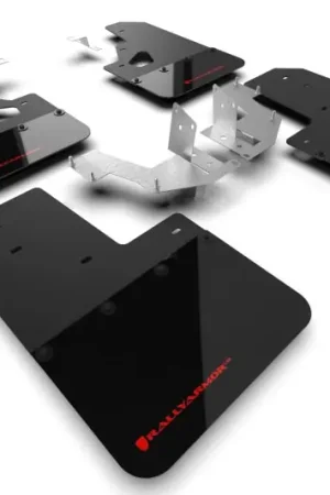 Secure Checkout Rally Armor 21-25 Ford Bronco (Plstc Bmpr + RR - NO Rptr/Sprt) Blk Mud Flap w/Red Logo