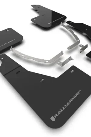 Professional Grade Rally Armor 22-24 Hyundai Ioniq 5 Black Mud Flap w/Silver Logo