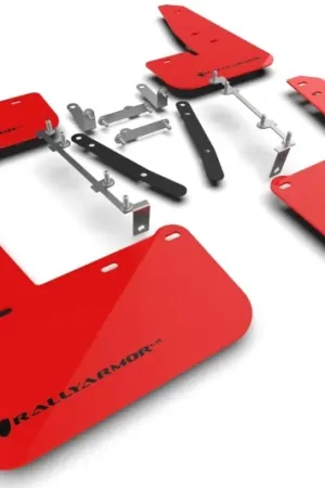 Direct From Factory Rally Armor 23-26 Toyota GR Corolla Red UR Mud Flap w/Black Logo