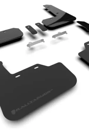 Rally Armor 22-25 Subaru WRX Black UR Mud Flap - Metallic Black Logo Exclusive
