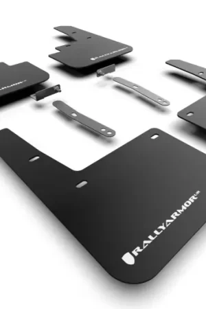 Rally Armor 22-23 Hyundai Kona N-Line Black UR Mud Flap w/White Logo Get Yours