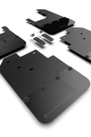 Rally Armor 16-23 Toyota Tacoma Gen 3 Black Mud Flap w/Army Green Logo Price Drop