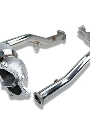 Bargain Invidia 02-07 WRX/STi Polished Divorced Waste Gate Downpipe with High Flow Cat