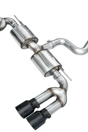 AWE 22-24 Audi 8Y S3 Touring Edition Exhaust - Diamond Black Tips Buy Online