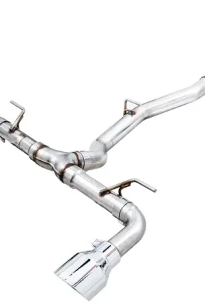 Shop Now AWE Subaru BRZ/ Toyota GR86/ Toyota 86 Track Edition Cat-Back Exhaust- Chrome Silver Tips