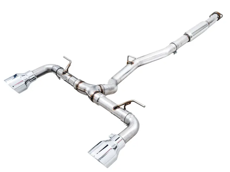 Shop Now AWE Subaru BRZ/ Toyota GR86/ Toyota 86 Track Edition Cat-Back Exhaust- Chrome Silver Tips