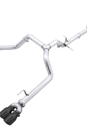 Flash Sale AWE Tuning 4th Gen GM 1500 5.3L 0FG Catback Split Rear Exit (w/ Bumper Cutouts) - Quad Diamond Tips