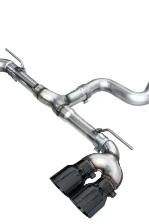 Sale AWE MK8 Volkswagen Golf R 3in Track Edition Quad Exhaust - Diamond Black Tips