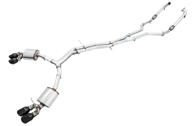 Next Day Delivery AWE Tuning Audi B9 S5 Sportback Touring Edition Exhaust - Non-Resonated (Black 102mm Tips)