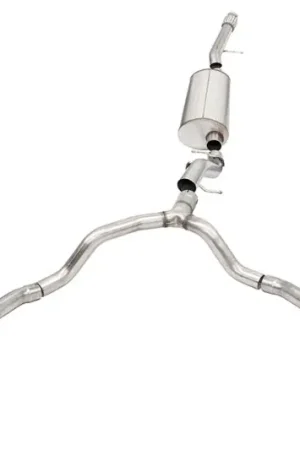 Handmade Corsa 2021-2025 Suburban/GMC Yukon XL 6.2L 4WD Dual Rear 3/2.75in Sport Cat-Back DW 4in Pol Tips