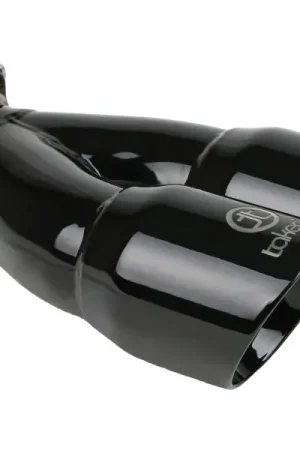 Luxury aFe Takeda 2.5in 304 Stainless Steel Clamp-on Exhaust Tip 2.5in Inlet 3in Dual Outlet - Black