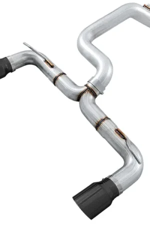 AWE Tuning Ford Focus RS Track Edition Cat-back Exhaust - Diamond Black Tips Modern