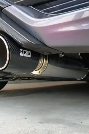 Next Day Delivery HKS Hi-Power Muffler 2014+ Honda Fit Sport GK5 w/ Carbon Tips