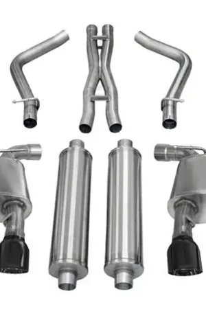 Corsa 2012-2014 Dodge Charger SRT-8 6.4L V8 Black Xtreme Cat-Back Exhaust Express Delivery