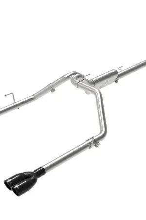 aFe Vulcan Series 3in-2-1/2in 304 SS Cat-Back 2020 Jeep Gladiator (JT) V6-3.6L w/ Black Tips Crafted