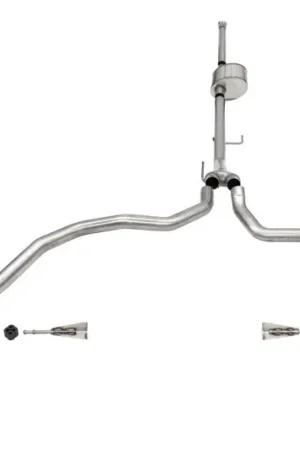 Corsa 2021-2025 Ford F-150 SuperCrew/6.5in Bed 5.0L V8 Xtreme Cat-Back Dual Rear Exit-Polished Modern