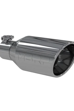 MBRP Universal Tip 4.5 O.D. Angle Rolled End 2.5 Inlet 11in Length - T304 Popular